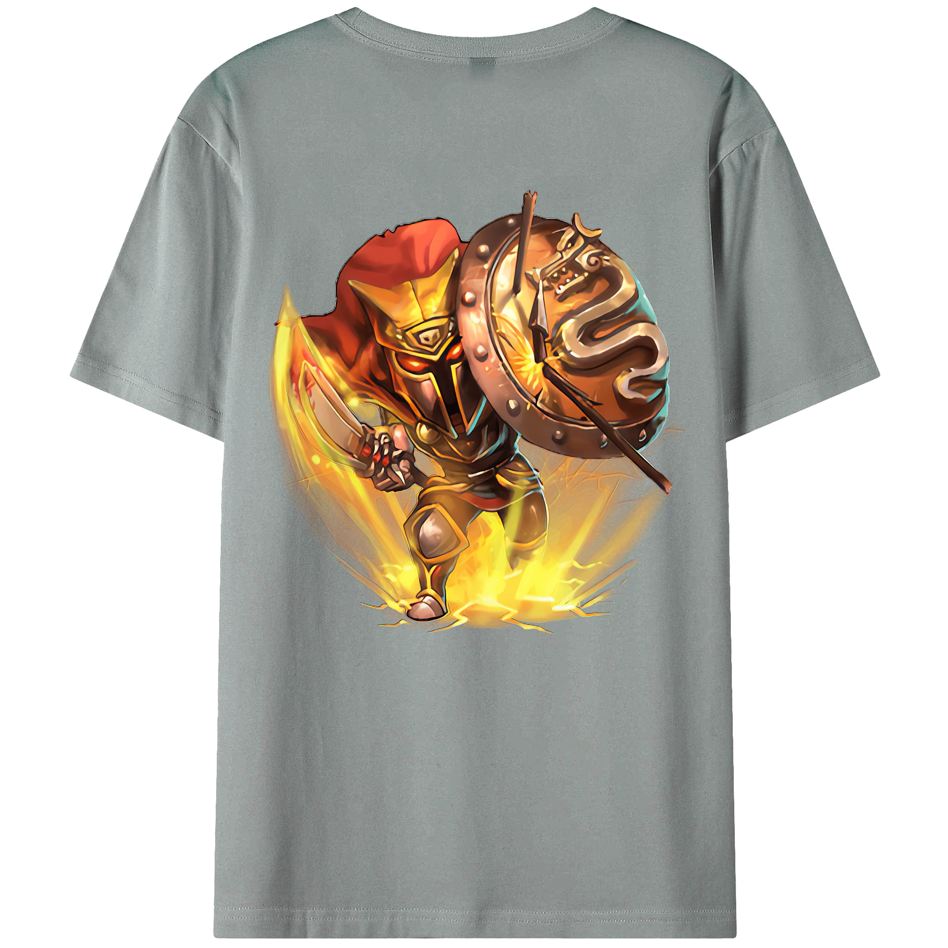 （画像用） リーグ・オブ・レジェンド League of Legends LOL 綿100％ メンズ半袖Tシャツ（バックプリント） 通気性